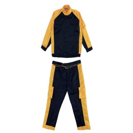 Large supply of yellow and black overalls fashion design long sleeve car beauty suit car repair supplier SKWK116 Large supply of yellow and black overalls fashion design long sleeve car beauty suit car repair supplier SKWK116